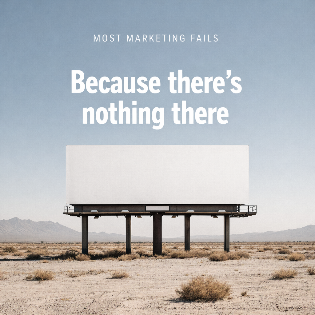 marketing in the desert's silence